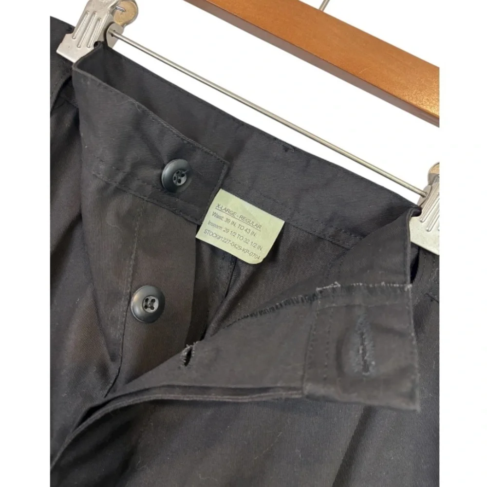 NWT Rothco Battle Dress Uniform Men’s Black Cargo Pants Size XL. 39/43